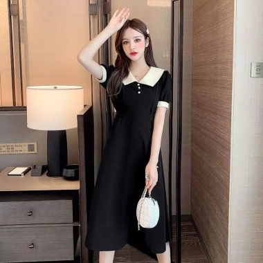 Đầm đen Hàn Quốc xinh thanh lịch, nhẹ nhàng dạo phố và công sở – Giá chỉ 179.000₫ 9