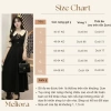 Đầm đen ngắn tay cổ sơ mi, đính nơ, khuy, khóa kéo - Tiểu thư Hàn Quốc, giảm 18% 2