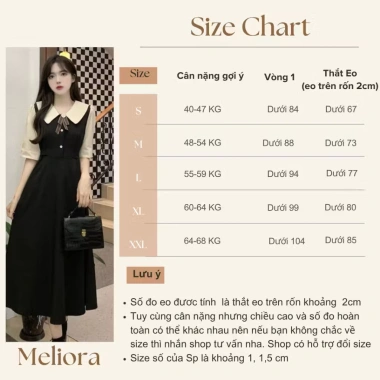 Đầm đen ngắn tay cổ sơ mi, đính nơ, khuy, khóa kéo - Tiểu thư Hàn Quốc, giảm 18% 2