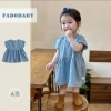 Đầm Denim Bé Gái Sơ Sinh Phong Cách Phương Tây, Mỏng Tay Ngắn, Siêu Đẹp 375k