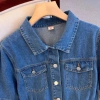 Đầm Denim Dáng Chữ A Tay Ngắn B02 - Giá 198.000, Tặng Dây Đai Bó Eo 5