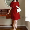 Đầm đỏ nơ tay NGADO - Đầm suông công sở, dự tiệc, giá chỉ 349.000 VNĐ 2