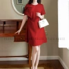 Đầm đỏ nơ tay NGADO - Đầm suông công sở, dự tiệc, giá chỉ 349.000 VNĐ 3