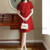 Đầm đỏ nơ tay NGADO - Đầm suông công sở, dự tiệc, giá chỉ 349.000 VNĐ 4