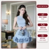 Đầm dự tiệc cổ tròn sát nách đính hoa sang chảnh 3 màu Xanh Be Đen - Melia Dress Siin House D137 giá 344.883 VND