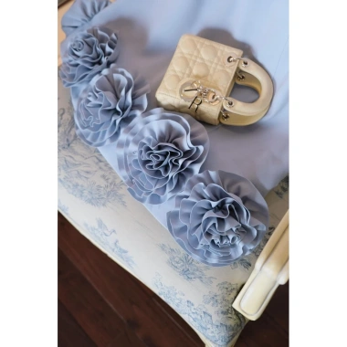 Đầm dự tiệc cổ tròn sát nách đính hoa sang chảnh 3 màu Xanh Be Đen - Melia Dress Siin House D137 giá 344.883 VND 8