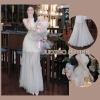Đầm dự tiệc cổ yếm ren hoa, lưới xòe bồng Runam – Thiết kế bay bổng, sang trọng, không cườm cổ, giá 140k JUDINO