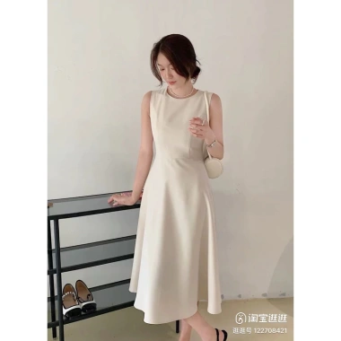 Đầm dự tiệc công sở KOCHY D39 cổ tròn dáng xoè, thanh lịch, size S‑L, giảm giá 349k