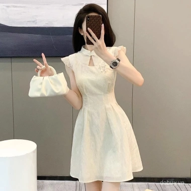 Đầm giảm béo Trung Quốc nữ, tay áo lông tơ, thắt lưng sang trọng, chỉ 353.273₫ Đầm giảm béo Trung Quốc nữ, tay áo lông tơ, thắt lưng sang trọng, chỉ 353.273₫