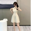 Đầm giảm béo Trung Quốc nữ, tay áo lông tơ, thắt lưng sang trọng, chỉ 353.273₫ 5