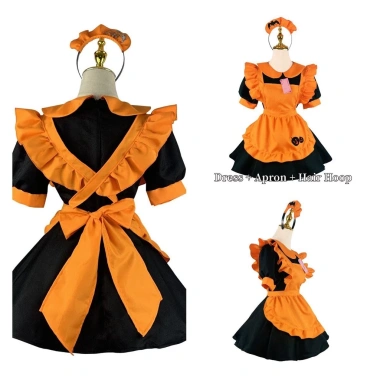 Đầm Halloween Gothic Người Giúp Việc Bí Ngô Đáng Yêu Giảm Giá Đặc Biệt 117k 3
