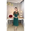 Đầm hoa cúc eo thắt thanh lịch, thiết kế tinh tế, phù hợp tiệc, công sở, dạo phố – Giá ưu đãi 277.200₫