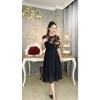 Đầm hoa cúc eo thắt thanh lịch, thiết kế tinh tế, phù hợp tiệc, công sở, dạo phố – Giá ưu đãi 277.200₫ 7