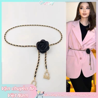 Đầm hoa thanh lịch thắt lưng camellia - Quà tặng hoàn hảo, chỉ 54,717 VND