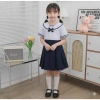 Đầm học sinh bé gái cấp 1 xếp ly mềm mịn, dây cột tiện lợi - đồng phục tiểu học giá ưu đãi 126k