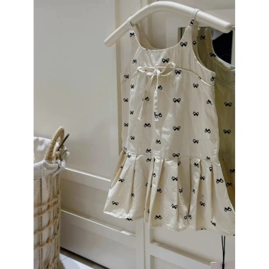 Đầm In Hình Nơ Bé Gái Hàn Quốc Cotton Sling Dress Giá Ưu Đãi 280k 4