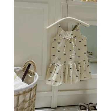 Đầm In Hình Nơ Bé Gái Hàn Quốc Cotton Sling Dress Giá Ưu Đãi 280k 5