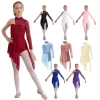 Đầm Khiêu Vũ Bé Gái 6-16 Nyeemya Nửa Hoa Ren, Bodice Viền Bất Đối Xứng, Boyshorts - 442.800₫