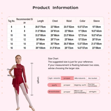 Đầm Khiêu Vũ Bé Gái 6-16 Nyeemya Nửa Hoa Ren, Bodice Viền Bất Đối Xứng, Boyshorts - 442.800₫ 2