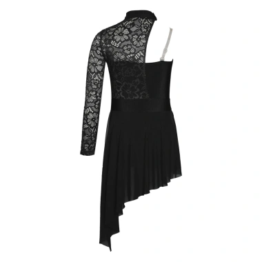 Đầm Khiêu Vũ Bé Gái 6-16 Nyeemya Nửa Hoa Ren, Bodice Viền Bất Đối Xứng, Boyshorts - 442.800₫ 5