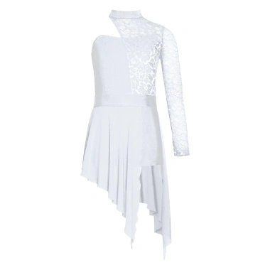 Đầm Khiêu Vũ Bé Gái 6-16 Nyeemya Nửa Hoa Ren, Bodice Viền Bất Đối Xứng, Boyshorts - 442.800₫ 7