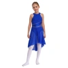 Đầm Khiêu Vũ Latin Bé Gái 6-16 Năm Không Tay Lấp Lánh Kim Cương Ruched Leotard – Phong Cách Hiện Đại 7