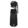 Đầm Khiêu Vũ Trẻ Em Bé Gái Cổ Tròn Sheer Lưới Bất Đối Xứng - 411,480₫ 5
