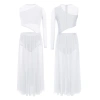 Đầm Khiêu Vũ Trẻ Em Bé Gái Cổ Tròn Sheer Lưới Bất Đối Xứng - 411,480₫ 6