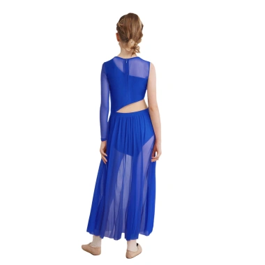 Đầm Khiêu Vũ Trẻ Em Bé Gái Cổ Tròn Sheer Lưới Bất Đối Xứng - 411,480₫ 8