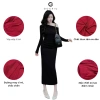 Đầm Lệch Vai Ôm Dáng Dài Gochic - Thun Tăm Co Dãn, Mềm Mại, Giá ưu đãi 219k 3