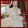 Đầm Len Công Sở Thắt Eo Ngọt Ngào AL43 - Hàng Quảng Châu Cao Cấp Giá 365k