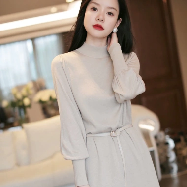 Đầm Len Công Sở Thắt Eo Ngọt Ngào AL43 - Hàng Quảng Châu Cao Cấp Giá 365k