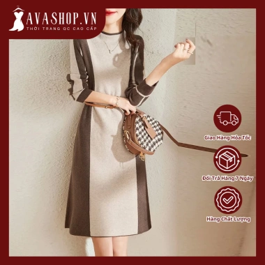 Đầm Len Công Sở Thắt Eo Thanh Lịch AL90 - Hàng Quảng Châu Cao Cấp, Giá Ưu Đãi 335.000đ