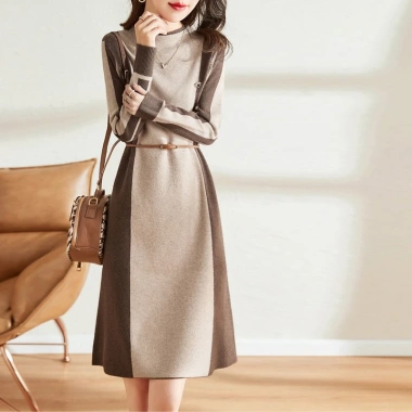 Đầm Len Công Sở Thắt Eo Thanh Lịch AL90 - Hàng Quảng Châu Cao Cấp, Giá Ưu Đãi 335.000đ