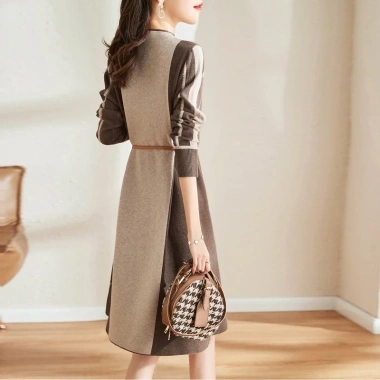 Đầm Len Công Sở Thắt Eo Thanh Lịch AL90 - Hàng Quảng Châu Cao Cấp, Giá Ưu Đãi 335.000đ