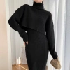 Đầm len sang chảnh váy body sexy và áo cổ lọ rộng Quảng Châu 2.026 Giá 328k 5