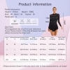 Đầm Leotard Nữ Trượt Băng Nyeemya - Kim Cương Giả Lấp Lánh, Sheer Lưới Dài Tay, 557k 2