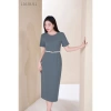 Đầm liền công sở LALULILL ôm bút chì, cổ tròn, tay cộc, chất liệu tuýt xi co giãn 459.000₫ 5