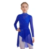Đầm Lyrical trẻ em bé gái cổ tay dài cutout sheer lưới ruched kim cương giả - Giá 514k 4