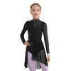 Đầm Lyrical trẻ em bé gái cổ tay dài cutout sheer lưới ruched kim cương giả - Giá 514k 5