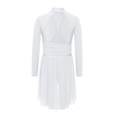 Đầm Lyrical trẻ em bé gái cổ tay dài cutout sheer lưới ruched kim cương giả - Giá 514k 9 Đầm Lyrical trẻ em bé gái cổ tay dài cutout sheer lưới ruched kim cương giả - Giá 514k 9