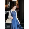 Đầm Maxi Công Sở Thanh Lịch JOLIE Ghile Xếp Ly Tôn Dáng Phối Áo Sơ Mi - 569k 5