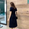 Đầm maxi dài tay cổ V 3 nút gỗ tôn dáng 4 màu - Siêu nhẹ, giá ưu đãi 148k 5