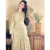 Đầm Maxi tay dài ôm họa tiết hoa Hàn Quốc, thời trang nữ mới – Giá chỉ 580.323₫ 2