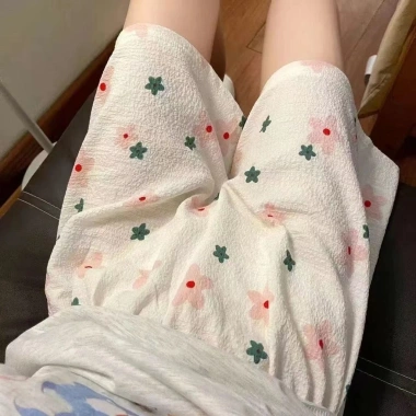 Đầm Mây Cotton Mùa Hè Nữ Hoạt Hình Quần Short Ngắn Rời Thoáng Mát Phong Cách Nhà Đi Bộ Quần Cong Siêu Nhẹ 127k 7