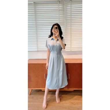 Đầm midi Aurea dáng sơ mi thanh lịch, giảm còn 399.000₫, chất liệu nhẹ, công sở 9 Đầm midi Aurea dáng sơ mi thanh lịch, giảm còn 399.000₫, chất liệu nhẹ, công sở 9