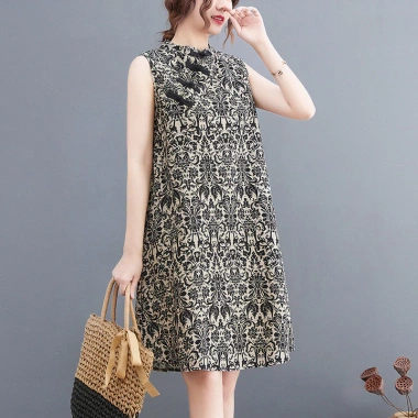 Đầm midi retro văn học ếch nút Trung Quốc - Mùa hè 2.025, giảm 22% 10 Đầm midi retro văn học ếch nút Trung Quốc - Mùa hè 2.025, giảm 22% 10