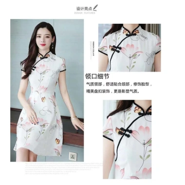 Đầm mini tay ngắn retro Trung Hoa mùa hè - Thời trang cá tính, thoáng mát, giá 416k 5 Đầm mini tay ngắn retro Trung Hoa mùa hè - Thời trang cá tính, thoáng mát, giá 416k 5