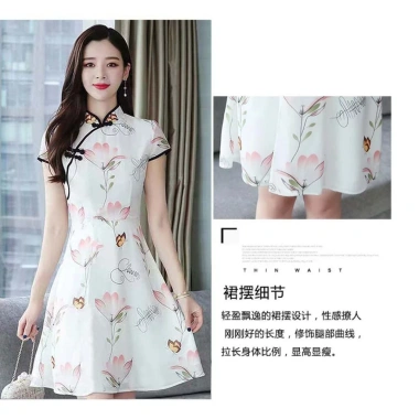 Đầm mini tay ngắn retro Trung Hoa mùa hè - Thời trang cá tính, thoáng mát, giá 416k 7 Đầm mini tay ngắn retro Trung Hoa mùa hè - Thời trang cá tính, thoáng mát, giá 416k 7