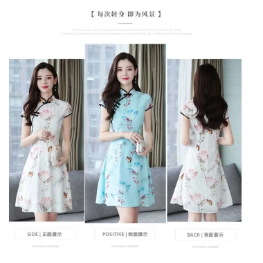 Đầm mini tay ngắn retro Trung Hoa mùa hè - Thời trang cá tính, thoáng mát, giá 416k 9 Đầm mini tay ngắn retro Trung Hoa mùa hè - Thời trang cá tính, thoáng mát, giá 416k 9